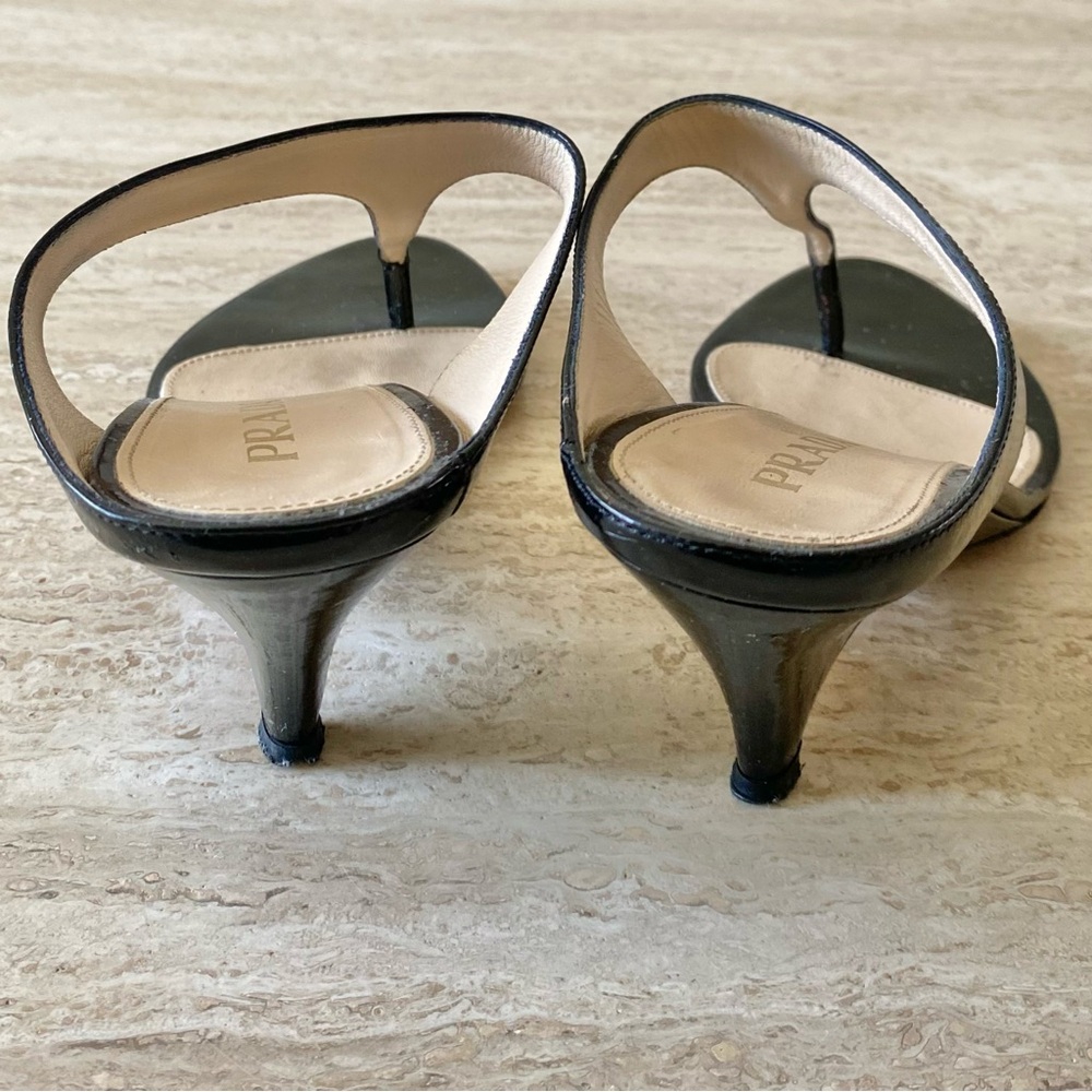 Vintage Prada Thong Sandal Wedge Heels - Picture 8 of 9